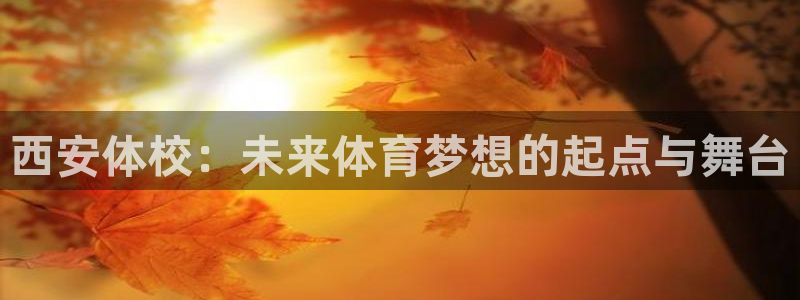 米兰体育官网下载注册：西安体校：未来体育梦想的起点与